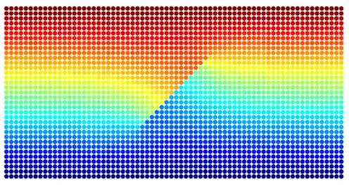 Distribution of temperature in a cracked plate